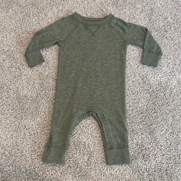 Cat & Jack Other - Cat & Jack Heather Olive Long-Sleeve Baby One-Piece